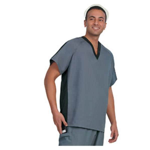 Fashion Seal Scrub Shirt 7185 Unisex Large Black / Pewter Ea