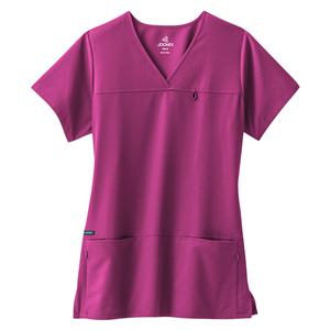 Jockey Scrub Shirt 4 Pockets X-Small Plum Womens Ea