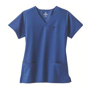 Jockey Scrub Shirt 4 Pockets Small Royal Blue Womens Ea