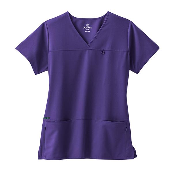 Jockey Scrub Shirt 4 Pockets X-Large Purple Womens Ea