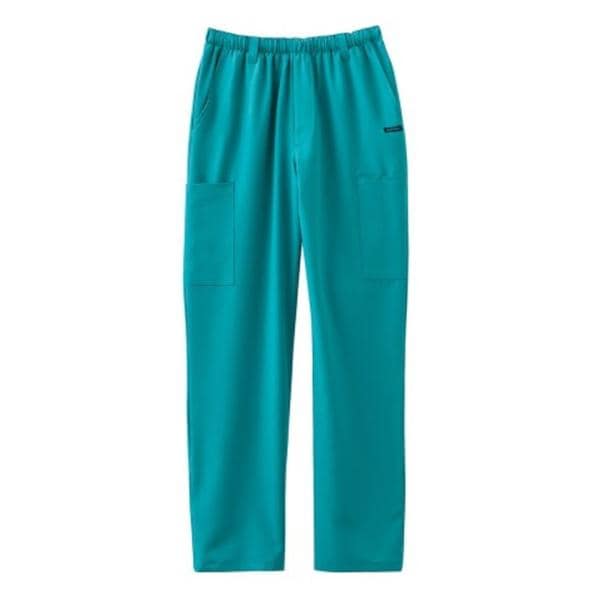 Jockey Scrub Pant Poly/Ryn/Spndx 7 Pockets X-Large Teal Mens Ea