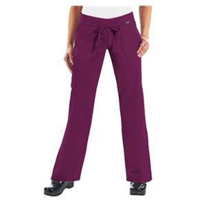 Scrub Pant 55% Cotton / 45% Polyester Multiple Pockets Large Raspberry Womens Ea