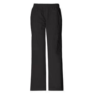 Cherokee Scrub Pant Poly/Ctn/Spndx 5 Pockets Medium Black Womens Ea
