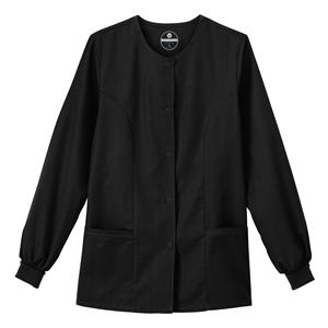 Warm-Up Jacket 2 Pockets Long Sleeves 2X Large Black Womens Ea