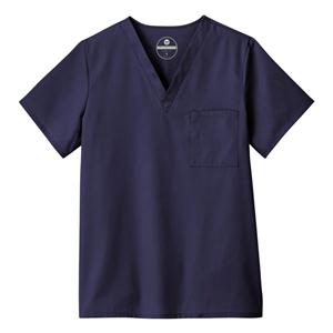 Scrub Shirt V-Neck 1 Pocket Set-In Sleeves 5X Large Navy Unisex Ea