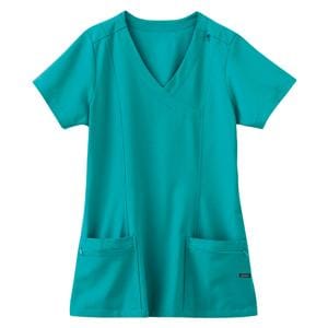 Jockey Scrub Shirt Mock Wrap V-Neck 2 Pkts Short Sleeves 2X Large Tl Womens Ea