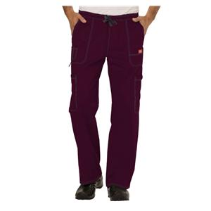 Dickies Scrub Pant 7 Pockets 4X Large Wine Mens Ea