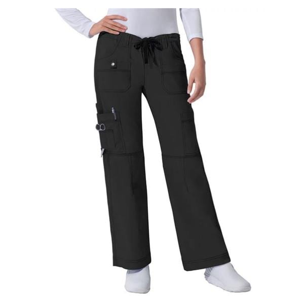 Dickies Scrub Pant Poly/Ctn/Spndx 4 Pockets 4X Large Black Womens Ea