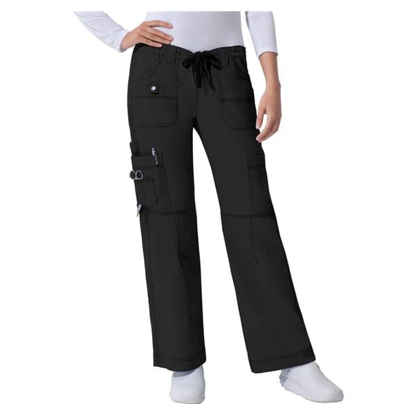 Dickies Utility Pant Poly/Ctn/Spndx 9 Pockets Small Black Womens Ea