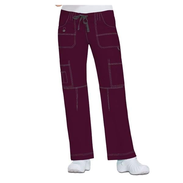 Dickies Utility Pant Poly/Ctn/Spndx 9 Pockets 3X Large Wine Womens Ea