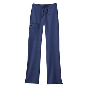 Jockey Scrub Pant Poly/Ryn/Spndx 4 Pockets Large New Navy Womens Ea