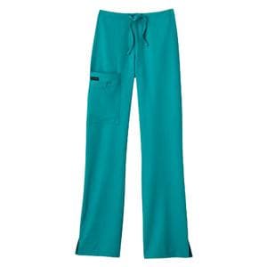 Jockey Scrub Pant Poly/Ryn/Spndx 4 Pockets Large Teal Womens Ea