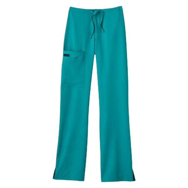 Jockey Scrub Pant Poly/Ryn/Spndx 4 Pockets Large Teal Womens Ea