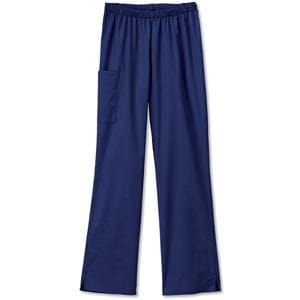 Fundamentals Scrub Pant Poly/Ctn w/ Sl Rls 2 Pockets X-Small Navy Womens Ea