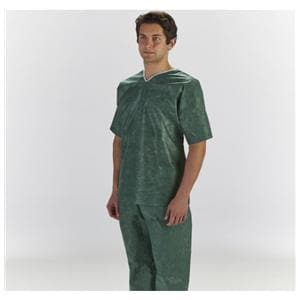 Patient Scrub Pant Linen Like Non Woven Material X-Large Dark Green 30/Ca