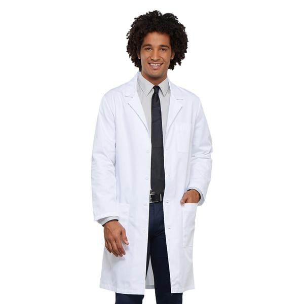 Lab Coat 3 Pockets 40 in Large White Unisex Ea