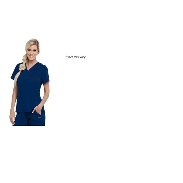 Bree Scrub Top V-Neck 1 Pocket Small Indigo Ea