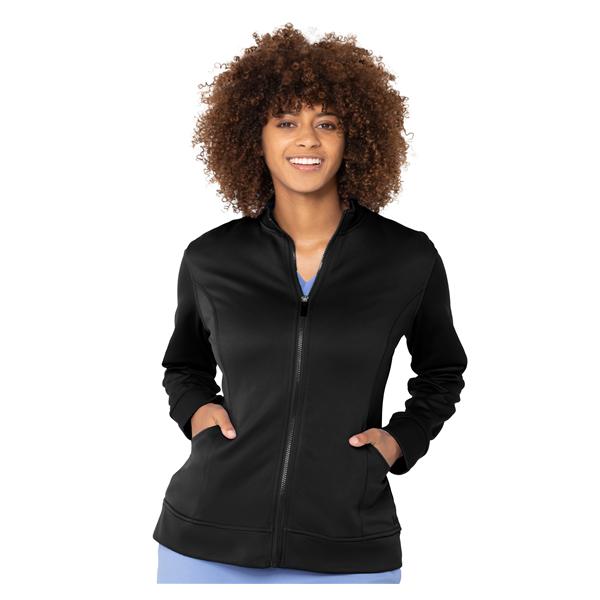 Urbane Warm-Up Jacket 3 Pockets Long Sleeves X-Small Black Womens Ea