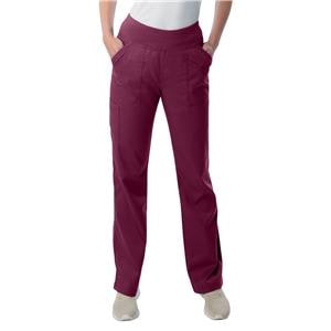 Yoga Scrub Pant Large Wine Womens Ea