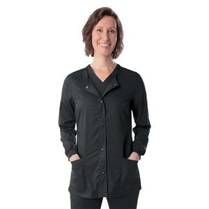 Proflex Warm-Up Jacket 3 Pockets Long Sleeves / Knit Cuff Medium Black Womens Ea