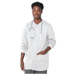 Proflex Warm-Up Jacket 3 Pockets Long Sleeves / Knit Cuff Medium White Mens Ea