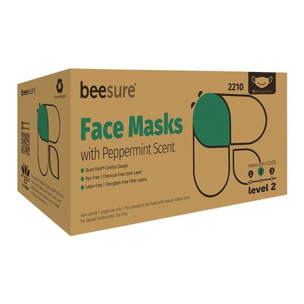 BeeSure Mask ASTM Level 2 Blue 50/Bx