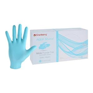 Aqua Source Nitrile Exam Gloves X-Small Aqua Non-Sterile