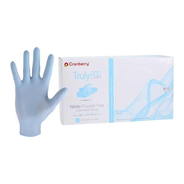 Truly 200 Nitrile Exam Gloves X-Small Blue Non-Sterile, 10 BX/CA