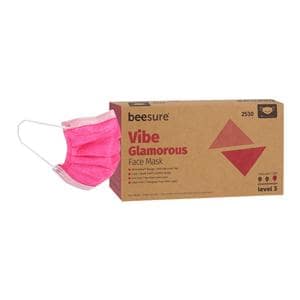 BeeSure Vibe Mask ASTM Level 3 Pink 50/Bx