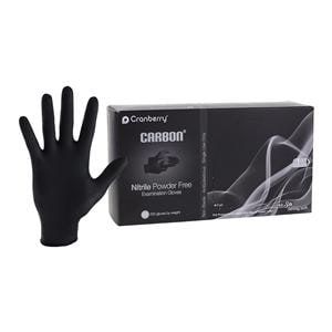 Carbon Nitrile Exam Gloves Medium Black Non-Sterile