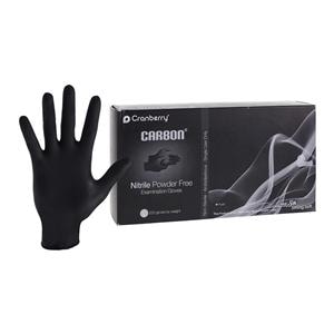 Carbon Nitrile Exam Gloves Large Black Non-Sterile