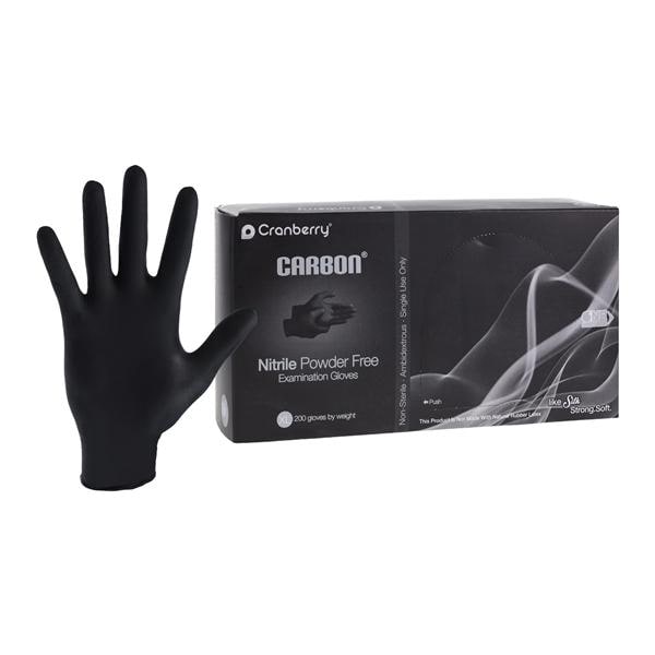Carbon Nitrile Exam Gloves X-Large Black Non-Sterile