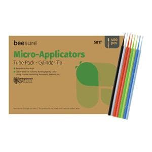 Beesure Bendable Micro Applicator Black / White 400/Bx