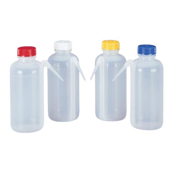 Nalgene Wash Bottle LDPE Color Coded 16oz/500mL 4/Pk