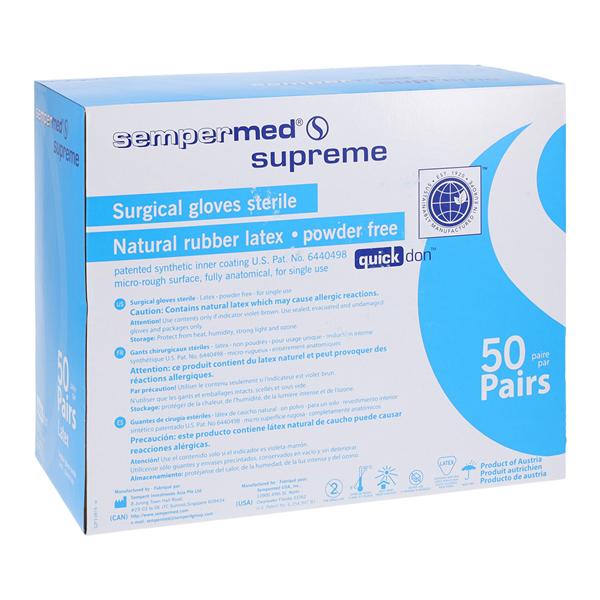 Sempermed Supreme Surgical Gloves 6 Cream