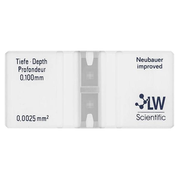 Bright-Line Neubauer Hemacytometer 0.1mm Deep Ea