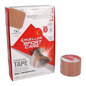 Kinesiology Tape Cotton/Elastic 2"x16.5 Beige Non-Sterile 6/Cr