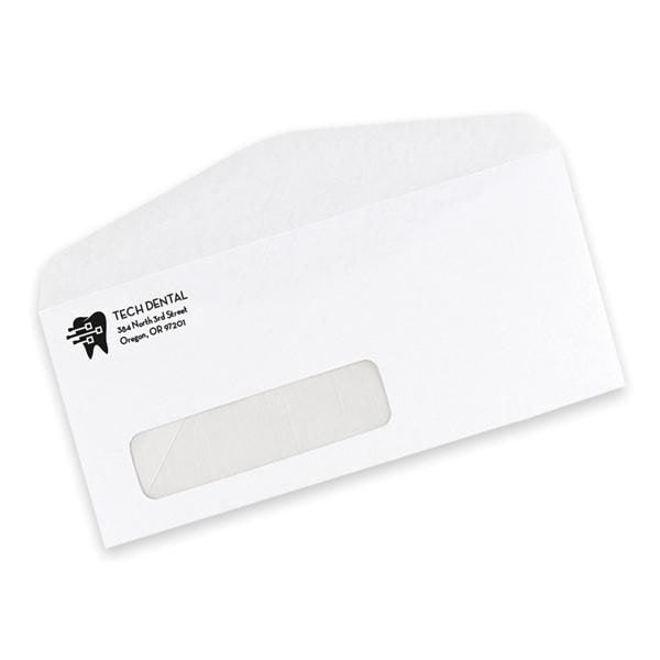 Business Envelopes #10 1 Window White With Logo 500/Bx