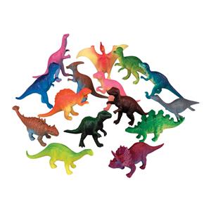 Toy Figurine Realistic Dinosaurs Assorted Colors 3 in 144/Bg