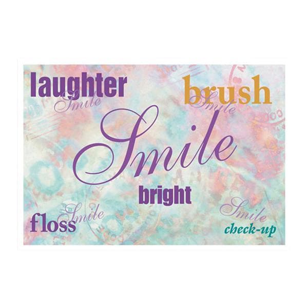 Laser 4-Up Recall Cards Smile Pastels 8.5 in x 11 in 200/Pk