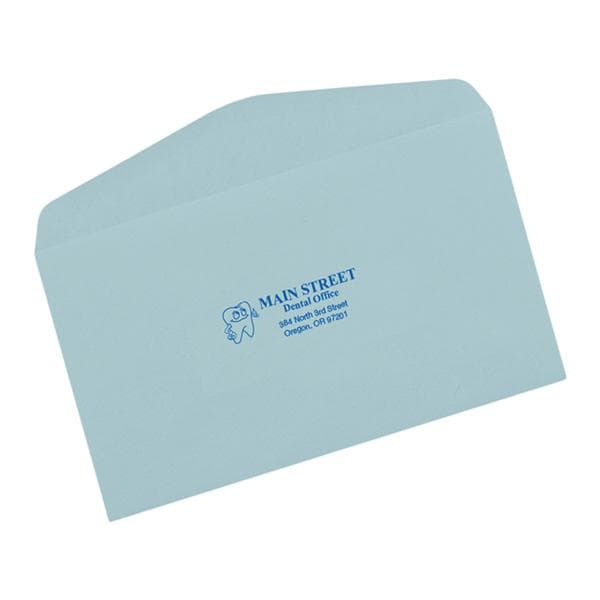 Reply Envelopes #6 1/4 Gummed Flap Imprinted Blue With Logo 500/Bx