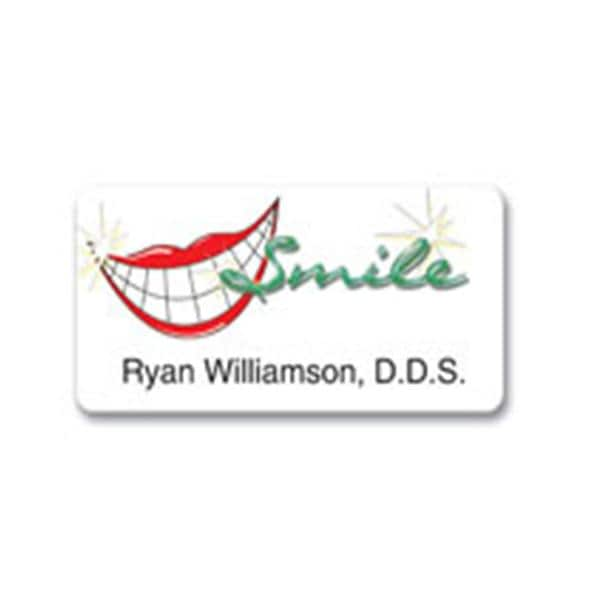 Name Badge Full Color PVC 1.5 in x 3 in Ea