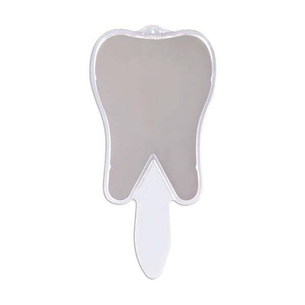 Hand Mirror Plain Acrylic 10 in Tooth Shaped Ea