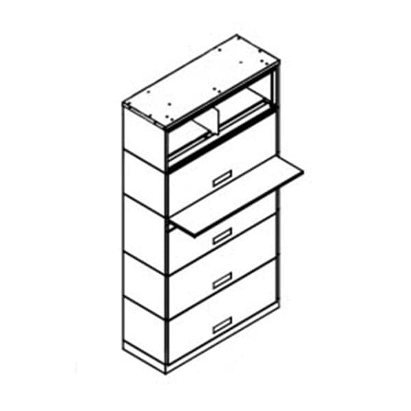 StakNLok2 200 Srs 5-Tier Lckng 36Wx66.5Hx15 Ea Ea