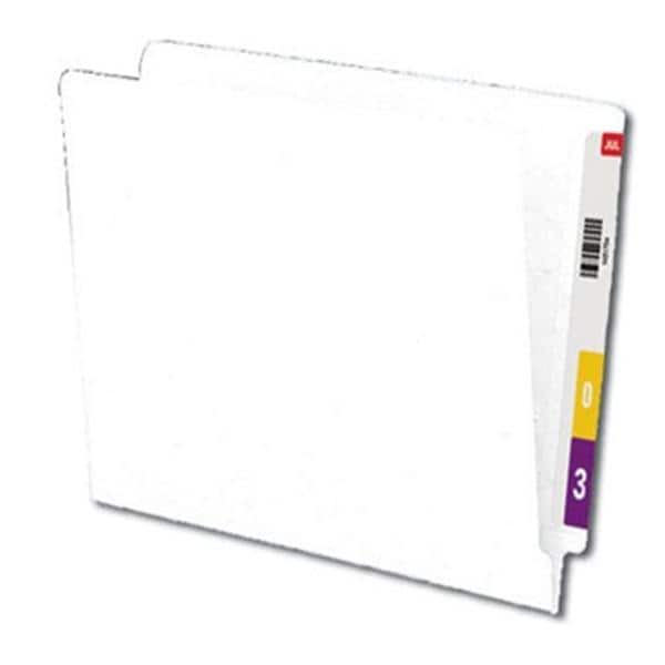 Top-Tab Colored Folder White 11Pt Letter 100/Bx