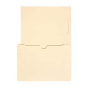 11 Pt End Tab Full Pocket Manila Folder 50/Bx