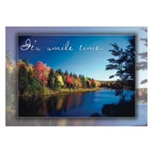 Imprinted Recall Cards Fall Lake Smile 4 in x 6 in 250/Pk