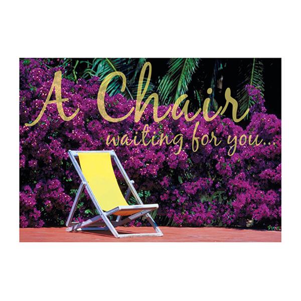 Imprinted Recall Cards Chair Waiting 4 in x 6 in 250/Pk