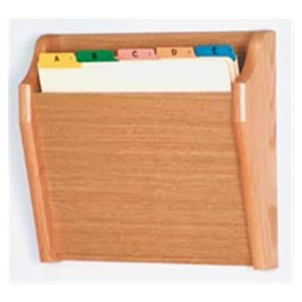 Chart Holder 1-Pocket Lt Oak14x12x3.75 Ea