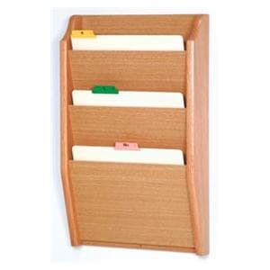 Chart Holder 3-Pocket Lt Oak 14x24x3.75 Ea Ea